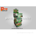 Modern Foldable Beverage Display Racks , Bottled Beverage Cardboard Display